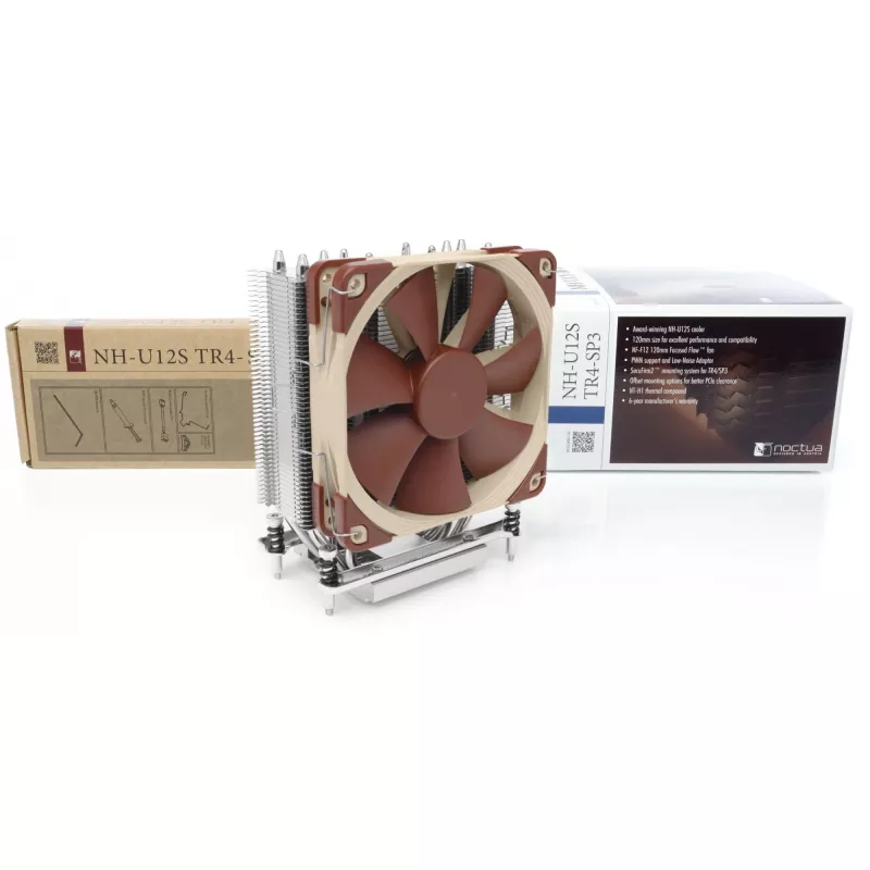 CPU cooler Noctua NH-U12S TR4-SP3, single 120 mm fan, for AMD TR4/SP3 sockets, 158×125×71 mm, 870 g