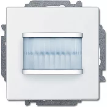 Motion detector Busch-Jaeger 6220-0-0109 — white, detection distance 6 m, IP20, light sensitivity 500 lx, 71×71×30 mm