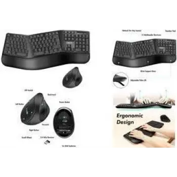LogiLink ID0211 Keyboard Mouse included RF Wireless QWERTZ German Black (ID0211)