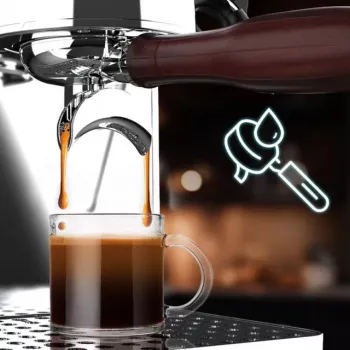 Baristeo Intima Siebtrgermaschine (silber/edelstahl, Thermoblock)