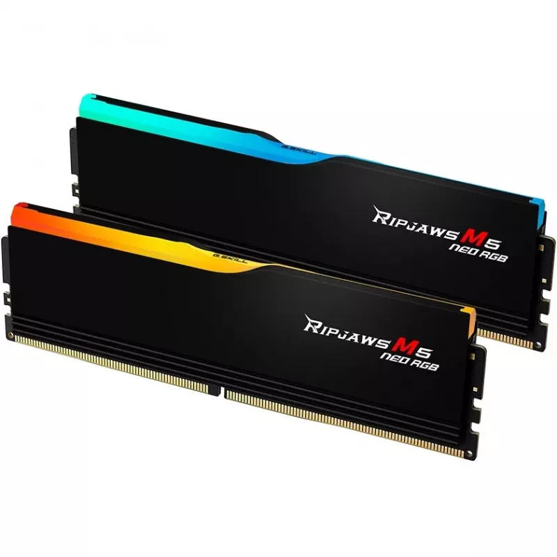 DIMM 64 GB DDR5-6000 (2x 32 GB) Dual-Kit, Memory black, F5-6000J3238G32GX2-RM5NRK, Ripjaws M5 Neo, AMD EXPO