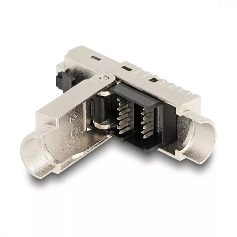 DeLOCK RJ45 plug field-assembly Cat.6A with cable gland and dust cover