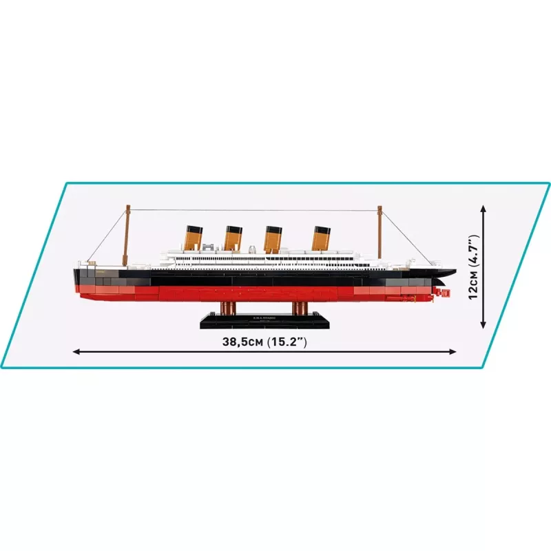 Construction set Cobi R.M.S. Titanic model 593 pieces COBI-1680 — scale model building blocks