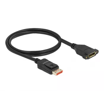 DisplayPort extension cable panel-mount DeLOCK 87095 8K 60 Hz 1 m