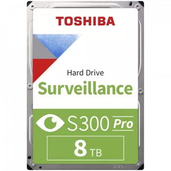 Toshiba S300 Pro Surveillance internal hard drive 8 TB 7200 RPM 512 MB 3.5 Serial ATA III