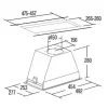 CATA GL Built-under Aluminium, Grey 820 m³/h