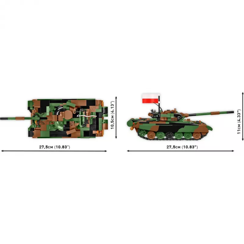 Building set COBI T-72M1R PL/UA Armed Forces 724 pieces