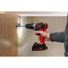 Cordless Impact Drill Driver BCKSB02, 18Volt (orange/black, Lithium-Ion Battery 1,5Ah, Storage Box, 62-piece Accessory-Set)