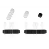 Cable holder DeLOCK trapezoid self-adhesive combo set 10 pieces black white