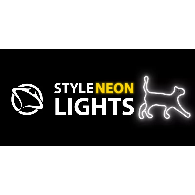 Neon-style decorative light MANTA SNL70WH Style Neon Lights CAT 2 White 70 cm
