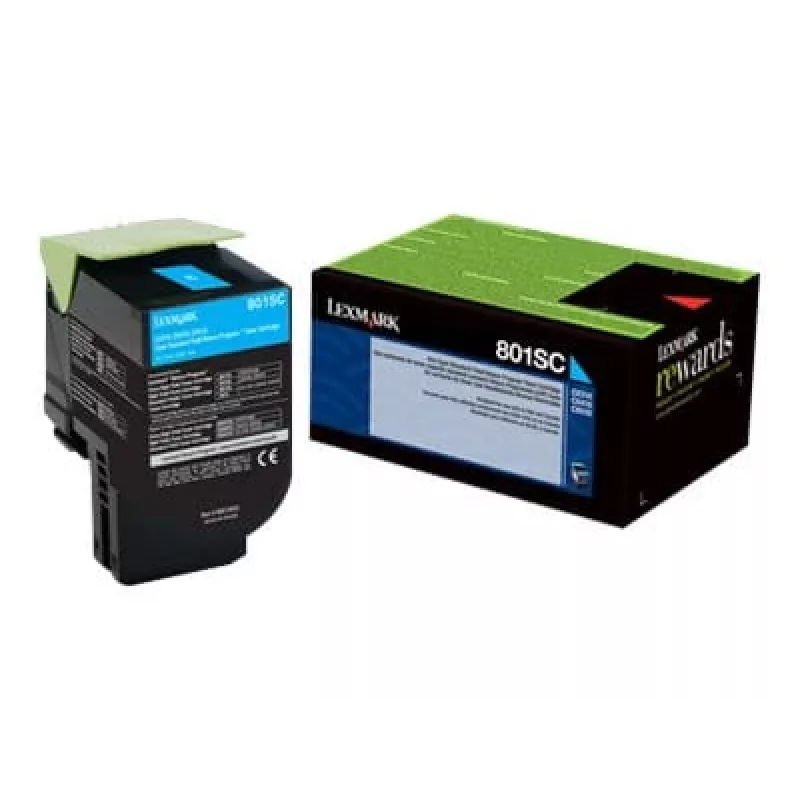 Toner Lexmark 802SC 2000 pages Cyan