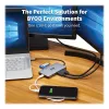 Eaton Tripp Lite USB-C Dock, Dual Display - 4K 60 Hz HDMI, USB 3,2 Gen 1, USB-A Hub, GbE, Memory Card, 100W PD Charging, Gray - docking station - USB-C - 2 x HDMI - 1GbE (U442-DOCK