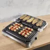 Electric contact grill Tefal OptiGrill+ XL stainless steel — large capacity, automatic cooking programs
