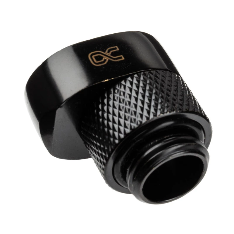 Hose connector Alphacool 17604 Black 1/4 inch Thread