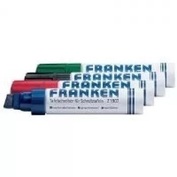 Marker Franken JumboMarker 4 pc(s) Chisel tip Black Blue Green Red