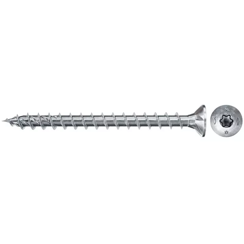 Screw set FISCHER FixTainer PowerFast II, 702 pieces, full thread, galvanized