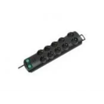 Brennenstuhl Primera-Line 10-way black 2m Power Strip 1153300120, black, H05VV-F 3G1,5 supply cable 2,0 m