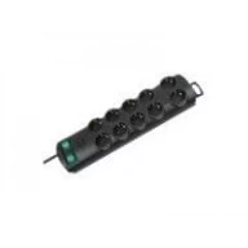 Brennenstuhl Primera-Line 10-way black 2m Power Strip 1153300120, black, H05VV-F 3G1,5 supply cable 2,0 m