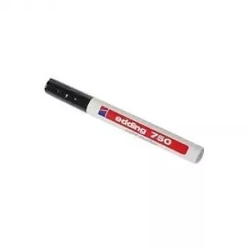 EDDING 750 - Black - Black - White - 1 Colours - Round Tip - Round - 2 mm