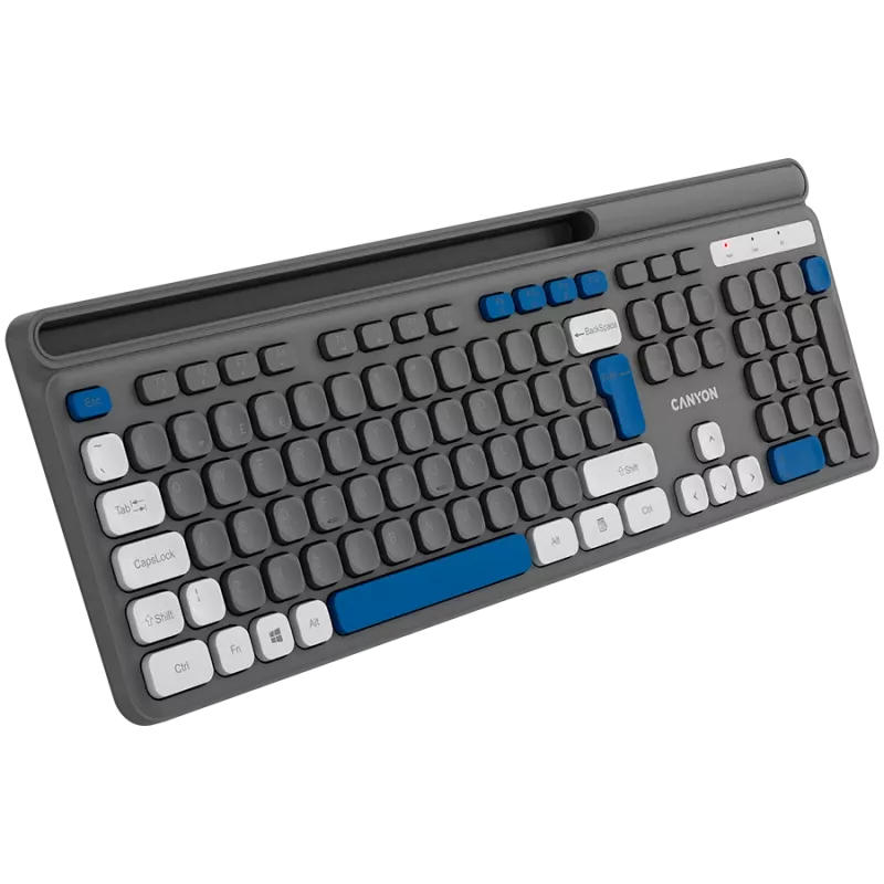 Wireless keyboard CANYON HKB-W03 Grey — compact design, AAA battery powered, model CNS-HKBW03DG