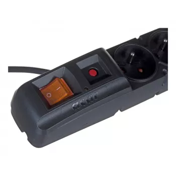HSK DATA ALP-ACARS10---0N power extension 1.5 m 5 AC outlet(s) Indoor Black