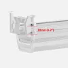 Maclean under-desk cable/extension organizer, max. load 5kg, white, MC-106 W