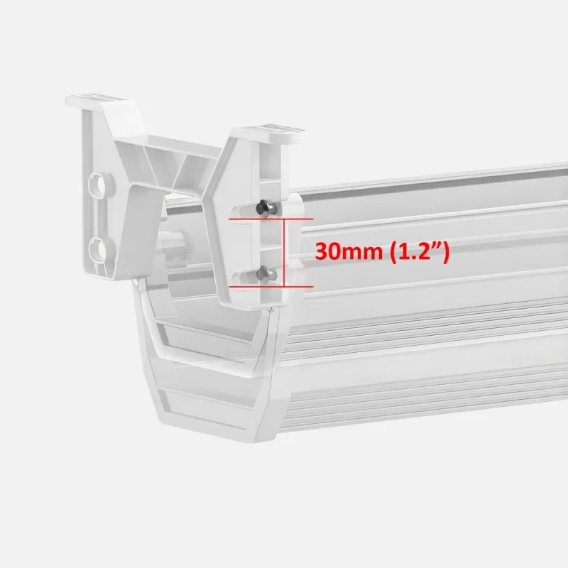 Maclean under-desk cable/extension organizer, max. load 5kg, white, MC-106 W
