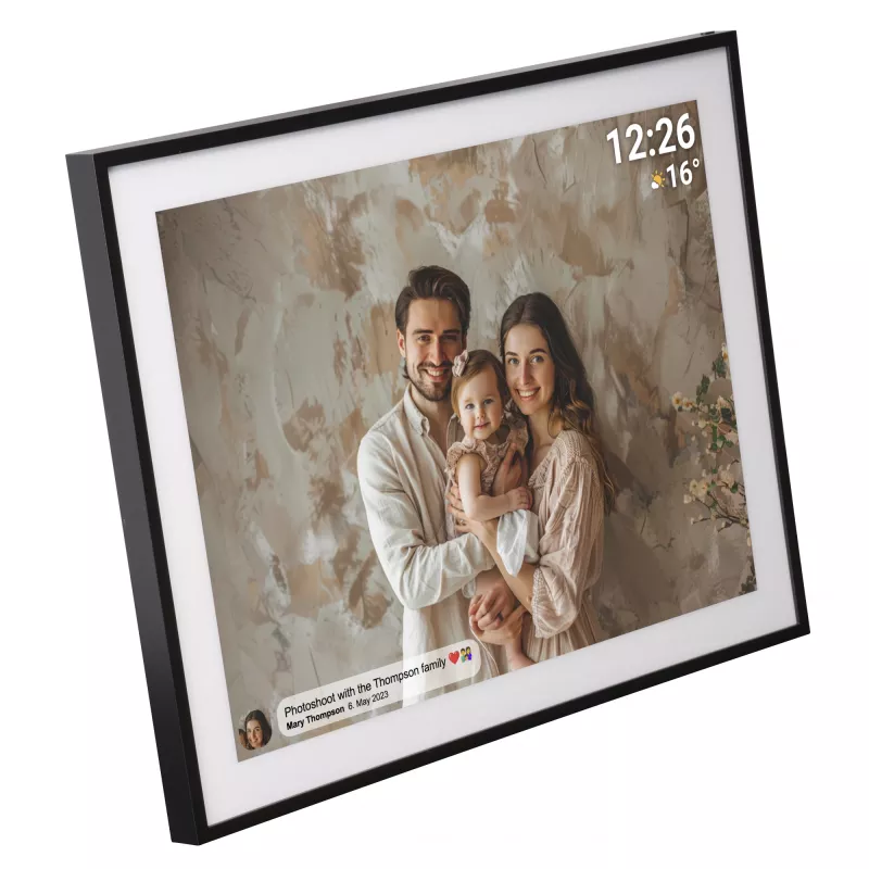 Denver photo frame with FRAMEO 19 32GB black