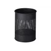 Trash Can Durable 331058 15 L Round Metal Anthracite