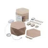 Nanoleaf | Elements Wood Look Hexagons Starter Kit (13 panels) | Cool White + Warm White