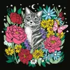 Paint-by-number kit Ravensburger CreArt Pixie Cold Cat (model 25855) – canvas painting set