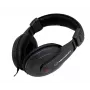 Headphones ESPERANZA EH120 — wired over-ear, head-band, 2 m cable, 3.5 mm adapter, black