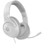 LORGAR Noah 101, Gaming headset with microphone, 3.5mm jack connection, cable length 2m, foldable design, PU leather ear pads, size: 185*195*80mm, 0.245kg, white
