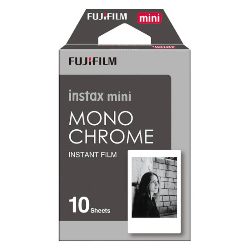 Fujifilm Instax Mini Monochrome - Black-and-White Instant Film - instax mini - ISO 800 - 10 Exposures