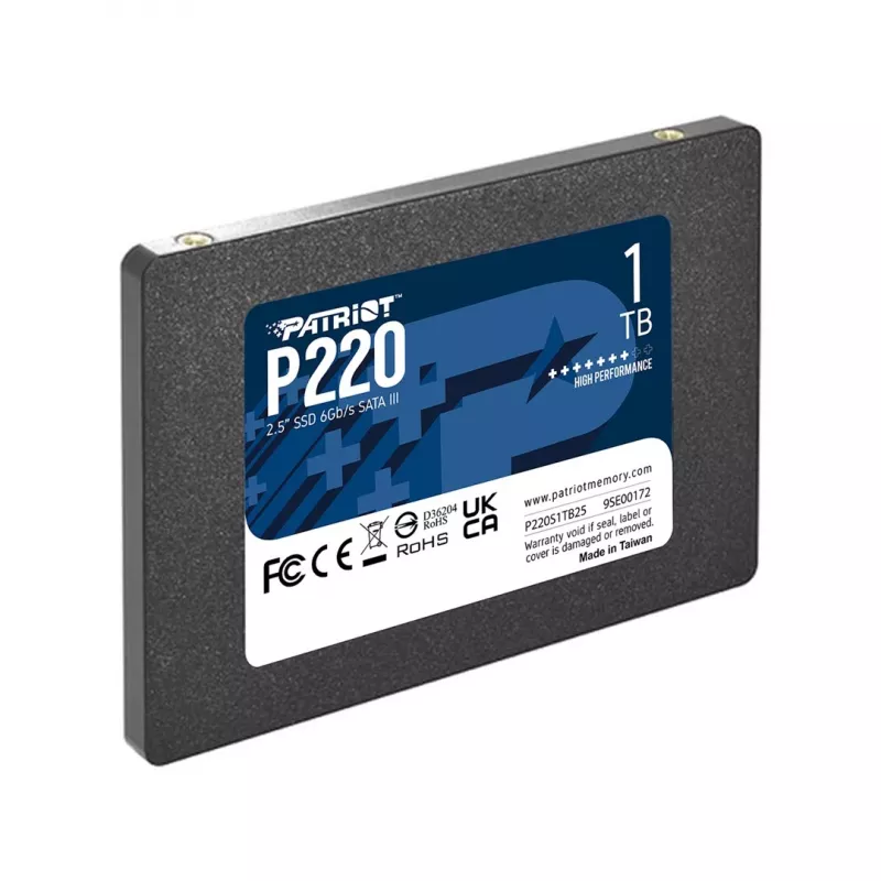 2.5 inch SATA III SSD PATRIOT P220 1 TB — 550/500 MB/s, 50k IOPS, 7 mm