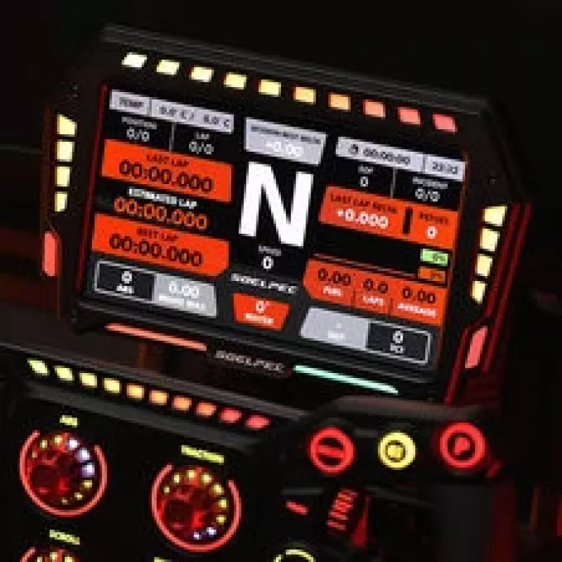 SOELPEC XR-7 Display, Simracing-Touchscreen, RGB-Telemetrie - black