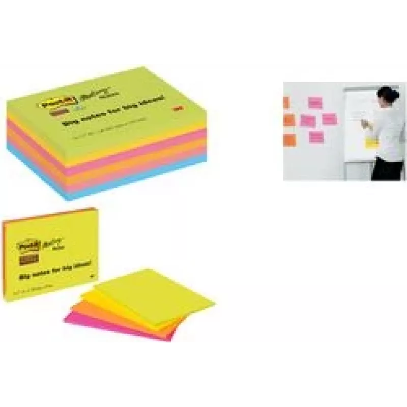 Post-it sticky note Meeting Notes 6445-3SS-EU 101x152mm sort. 3x45Bl. (6445-3SS-EU)