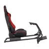 White Shark RSC-303 King of Speed Racing Simulator Cockpit - Steel Frame, Reclining PVC Leather Seat, Universal Wheel & Pedal Mounts