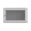 Lanberg WF01-6606-23S Wall-Mount Rack Cabinet 19 inch 6U 600x600 mm Grey Perforated Door (Flat Pack)