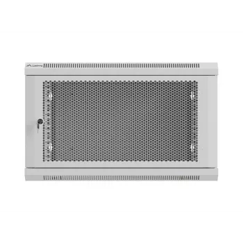 Lanberg WF01-6606-23S Wall-Mount Rack Cabinet 19 inch 6U 600x600 mm Grey Perforated Door (Flat Pack)
