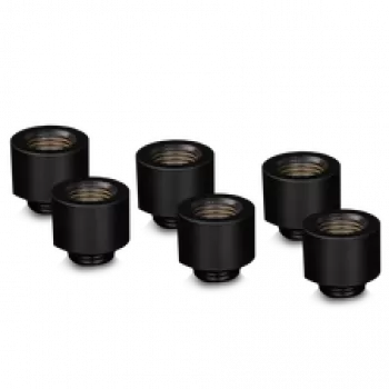 Thermal Grizzly DeltaMate Extender MF14 – water-cooling fitting, Black, 6 pcs. (TG-DM-FIT-6007)