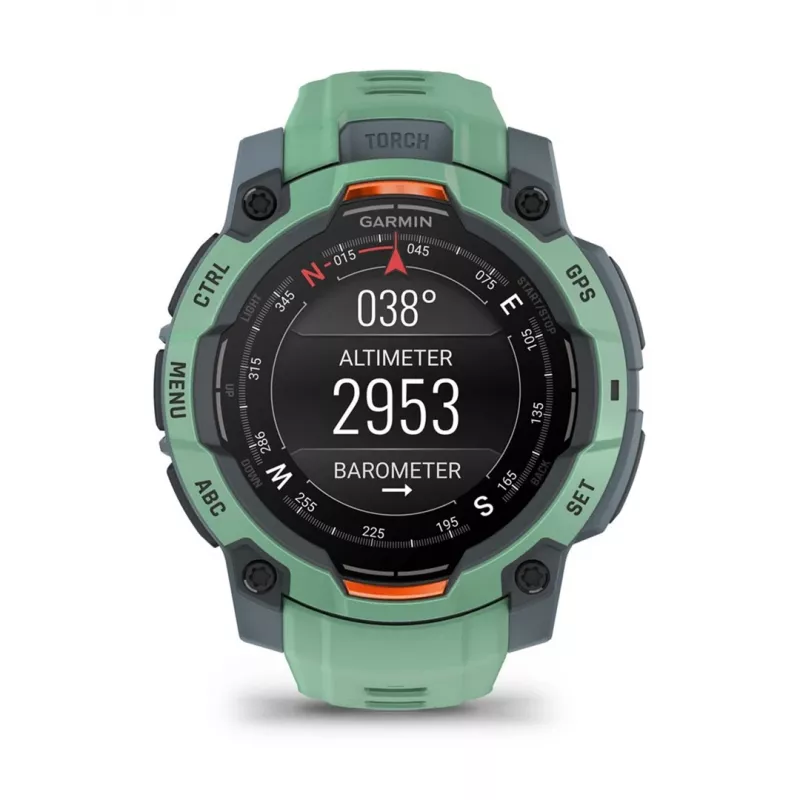 Garmin Instinct 3 AMOLED 3.05 cm (1.2) 45 mm Digital 390 x 390 pixels Touchscreen Green GPS (satellite)