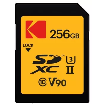 Memory card Kodak EKMSD256GUHS2V2K SDXC UHS-II 256 GB Read 300 MB/s Write 270 MB/s U3 V90 Class 10