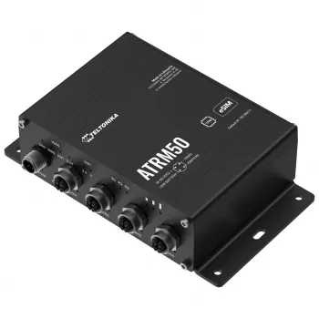 Teltonika ATRM50 5G Router for Transportation, Ultra-High Cellular Speeds, M12 CONNECTORS, DUAL SIM & eSIM, EN 45545-2 and EN 50155, PSU not included wireless router Gigabit Ethern