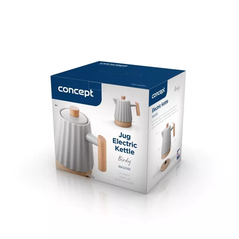 Concept RK0091 Ceramic electric kettle 1.5 l Light grey