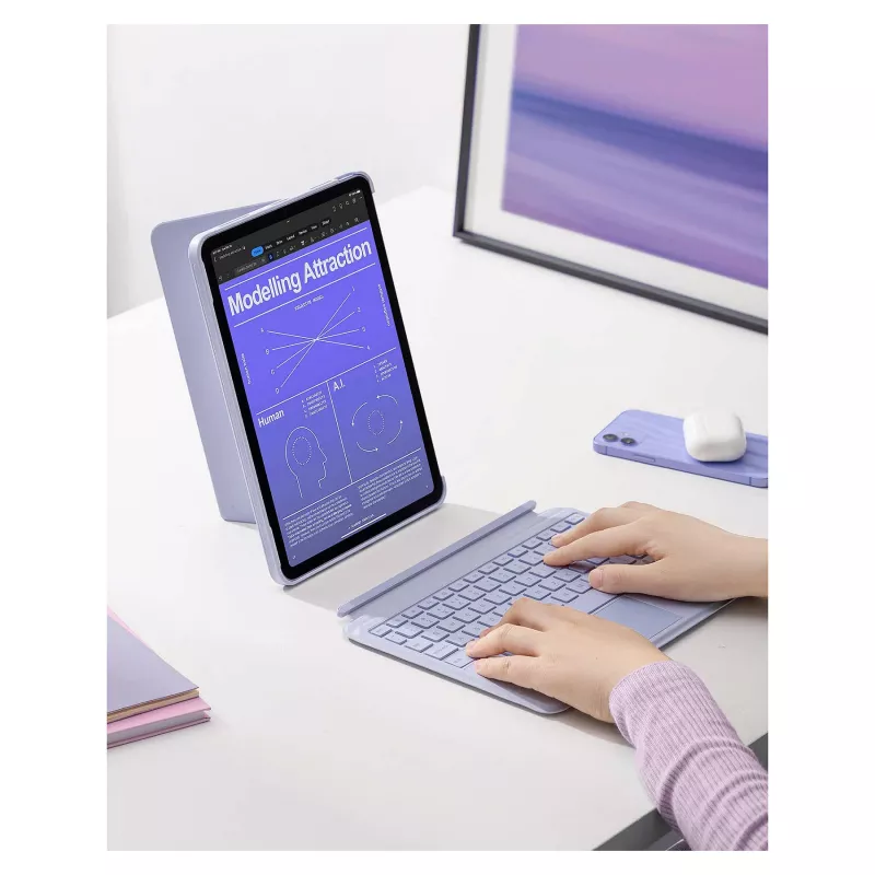 inateck Keyboard iPad 11 iPad Air 4/5Gen.Com. QWERTZ purple