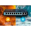 Extralink PoE Switch CERES 8x 100Mb/s PoE/PoE+, 2x RJ45 Uplink 100Mb/s, 96W