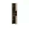 Bathroom storage cabinet top e shop S40 SONOMA — Oak frame, freestanding, 6 shelves, 400×300×1700 mm