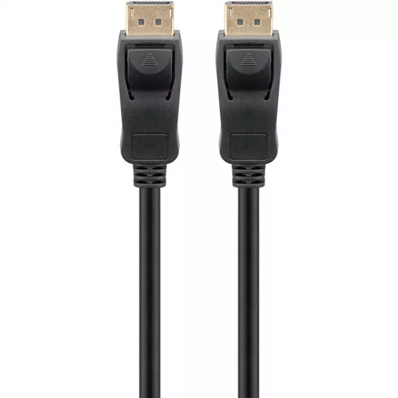 Essential Cable DisplayPort Plug > DisplayPort Plug, 8K / 120Hz (black, 1 Meter, 40 Gbit/s, DisplayPort 2.0 / 2.1)
