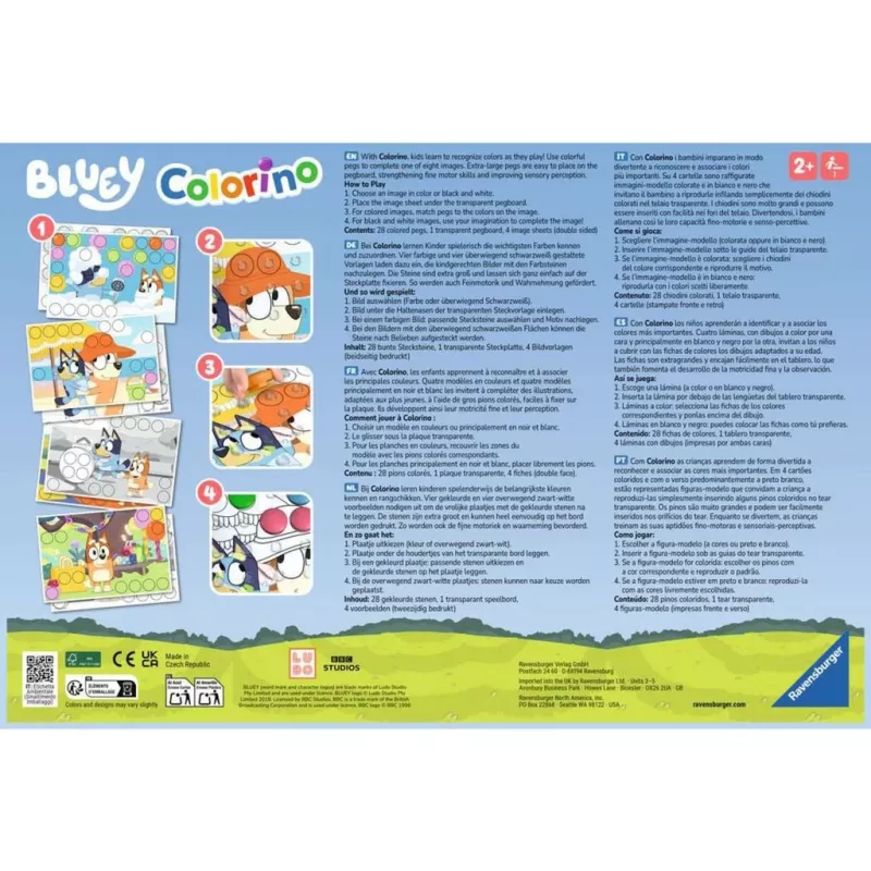 Bluey Colorino, learning game